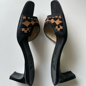 Di Sandro Beaded Italian Leather Sandals